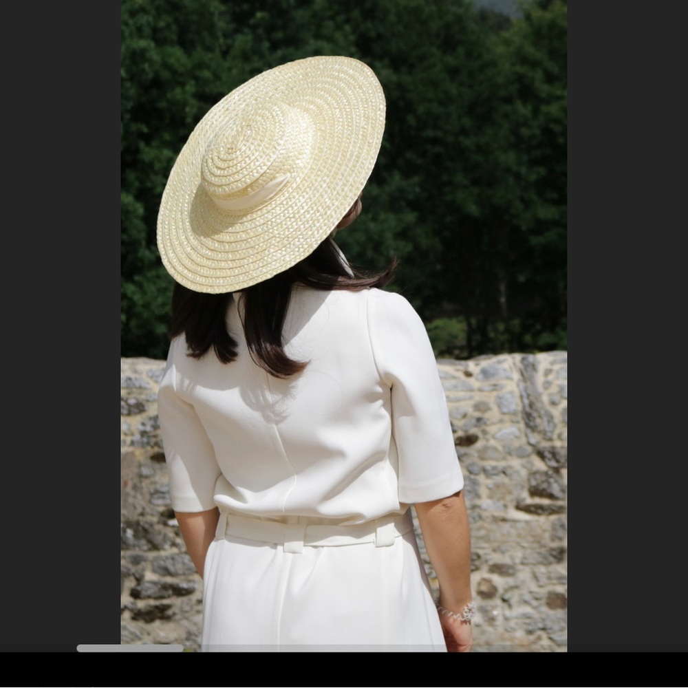 Straw boater hat NIB
